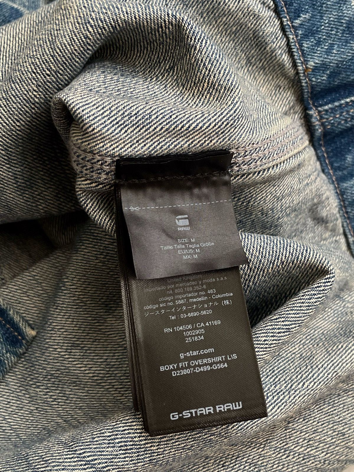 G-Star G Star Raw stonewashed denim overshirt Japanese style Size US M / EU 48-50 / 2 - 9 Thumbnail