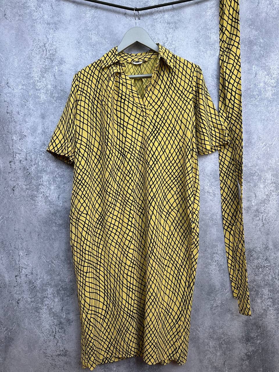 Other TOAST Belted Collar Dress Abstract Pockets Viscose Oversized Size M / US 6-8 / IT 42-44 - 1 Thumbnail