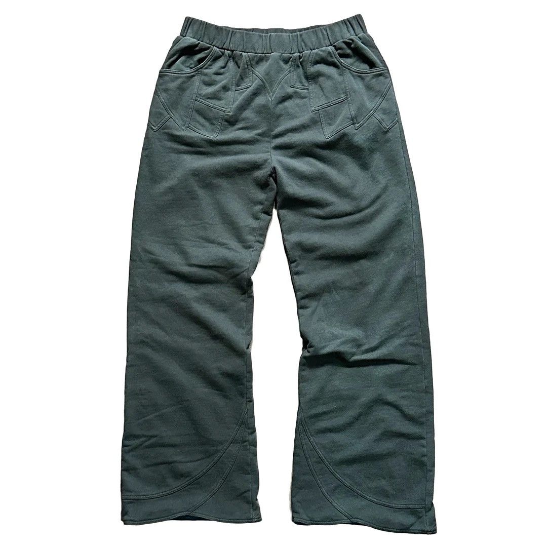 Image of Vintage Patchwork Sweats in Forest Green, Men's (Size 31)