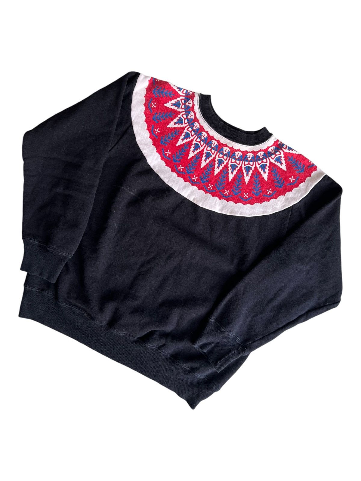 The Real McCoy's 1960s Snow Pattern Fleece Lined Afterhood King Sweater McCoy Size US M / EU 48-50 / 2 - 2 Thumbnail
