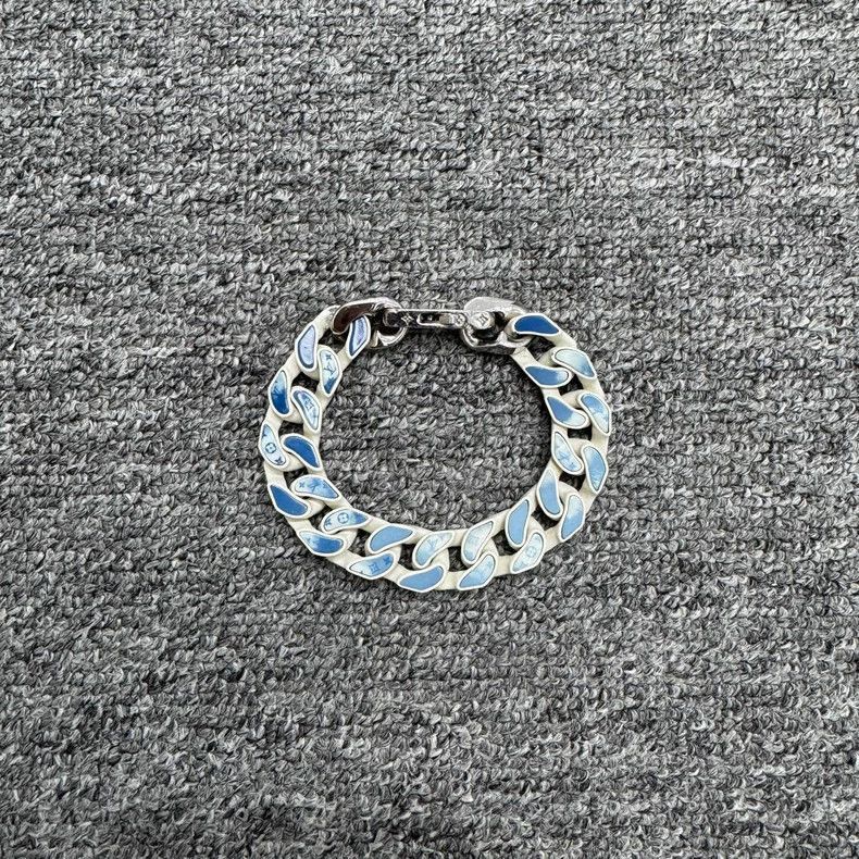 Louis Vuitton Louis Vuitton Cuba Bracelet with Blue and White -2505 Size ONE SIZE - 2 Thumbnail