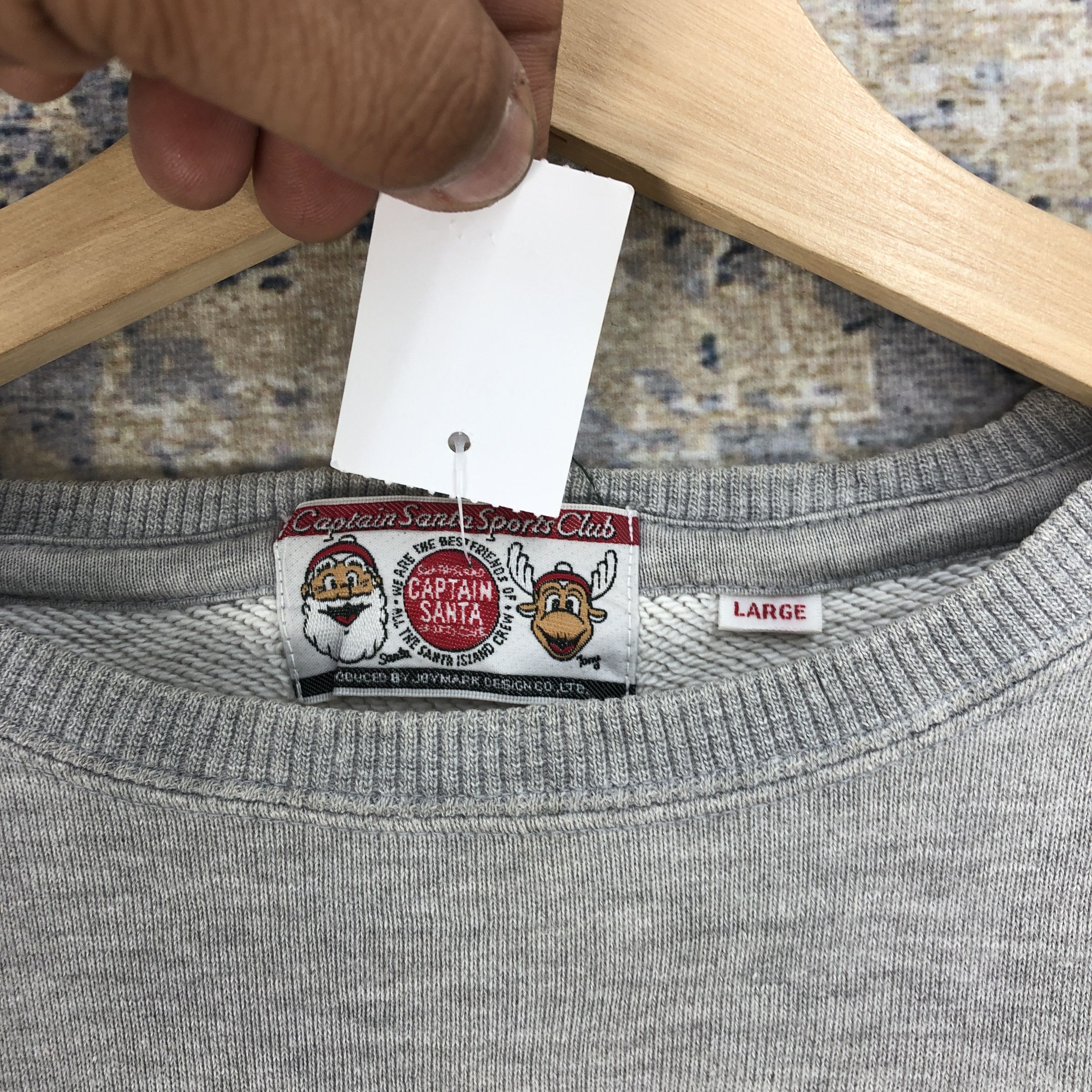 Japanese Brand × Vintage Vintage 1985 Captain Santa Sweater Baseball Club Sweatshirt Size US L / EU 52-54 / 3 - 4 Thumbnail