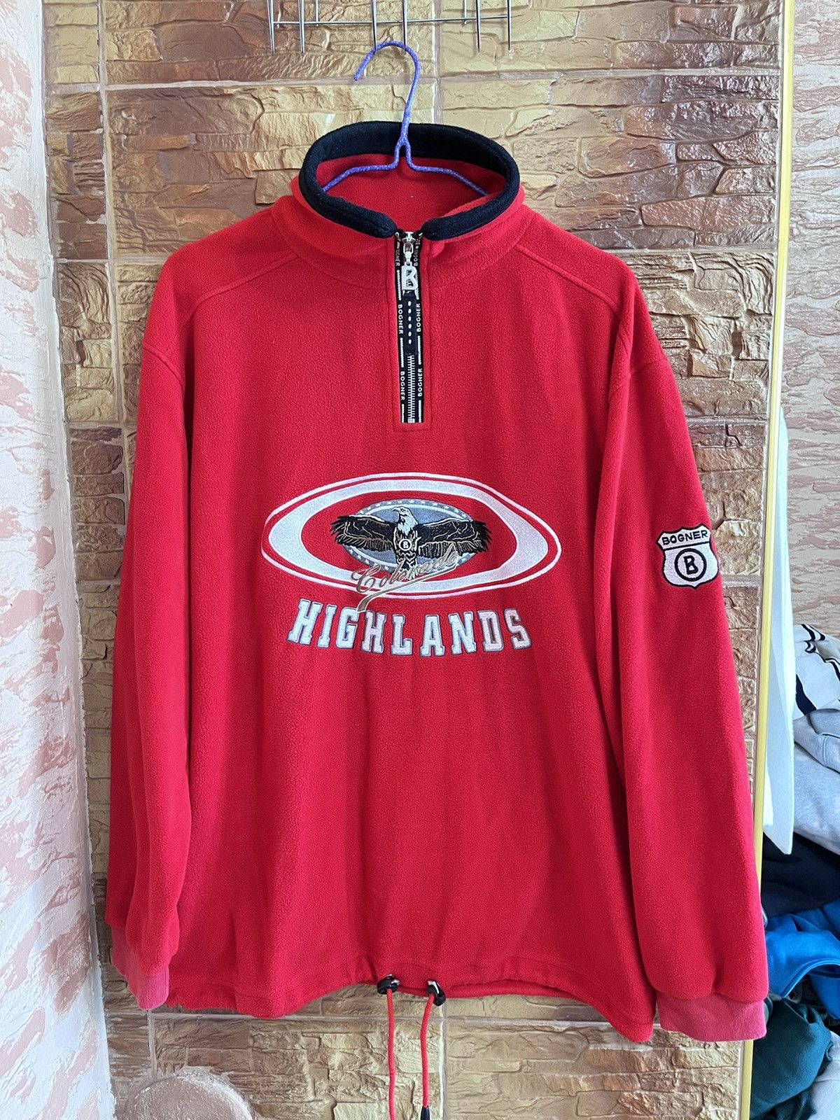 90s Bogner Fleece 1/4 Zip Vintage Colorado Highlands Italy