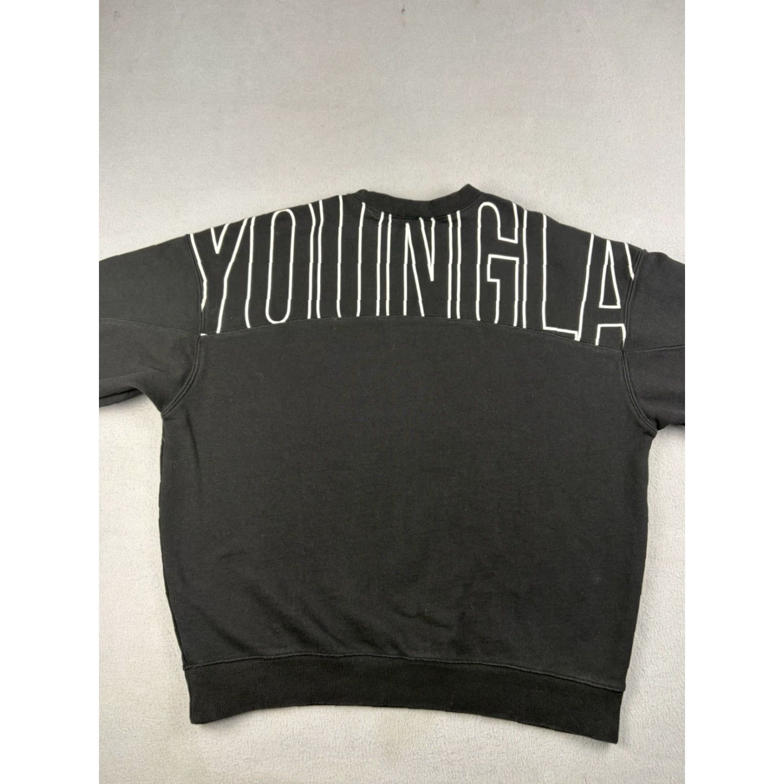 YoungLA Young LA Sweatshirt Mens Size Small Black Oversized Fit Crewneck Gym Workout Size US S / EU 44-46 / 1 - 4 Thumbnail