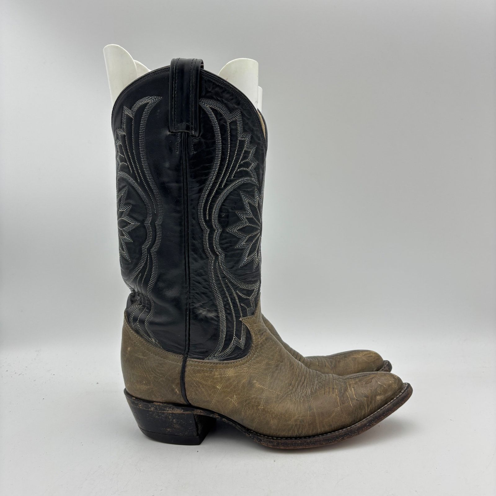 Tony Lama × Vintage Vintage Tony Lama 6701 Black Label Western Boots 7.5D 90s Size US 7.5 / EU 40-41 - 3 Thumbnail