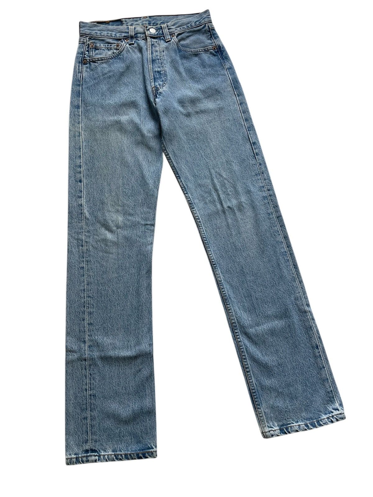 Levi's × Vintage Vintage 90s Levis 501 Blue Washed Jeans 28x32 Size US 28 / EU 44 - 4 Thumbnail