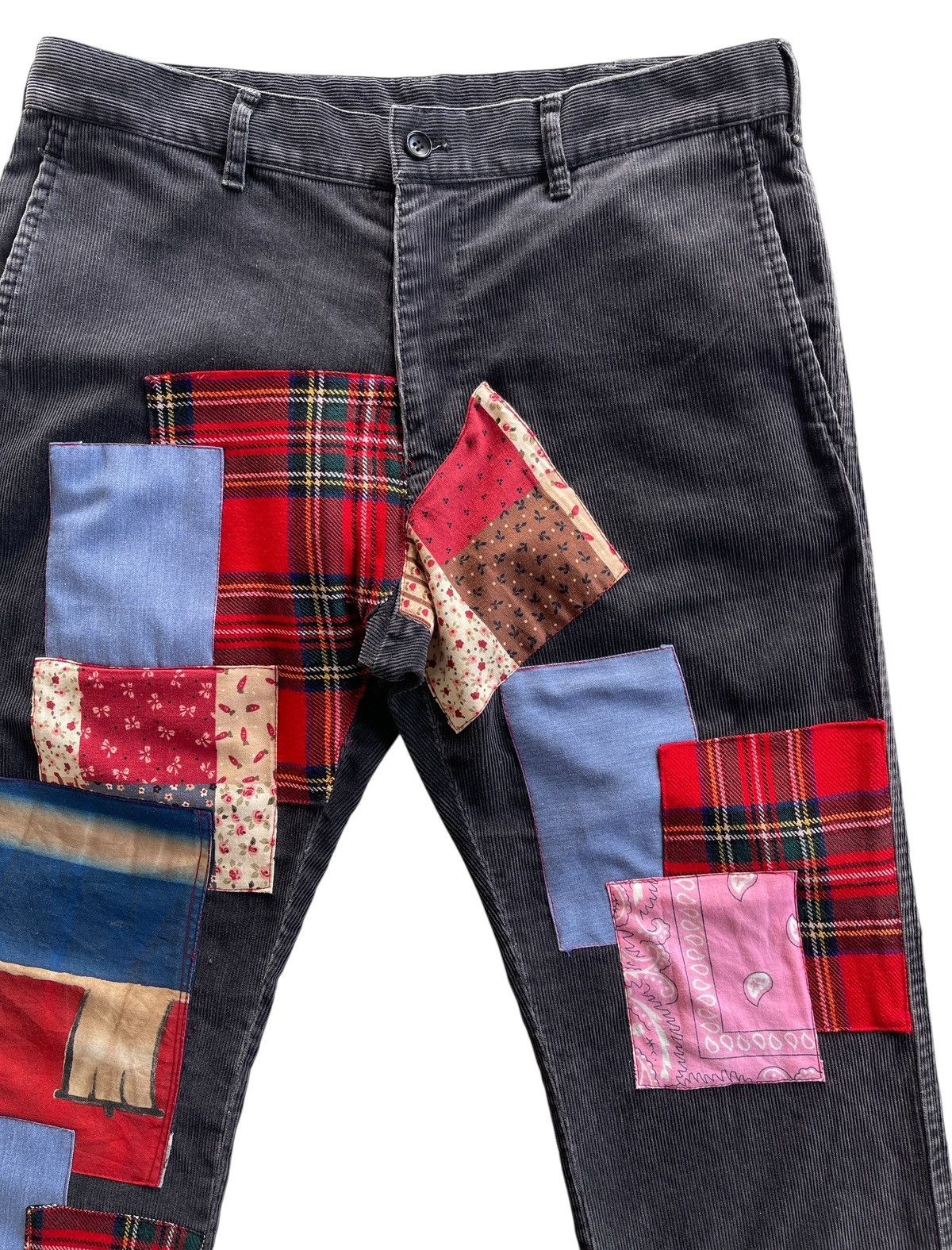 Comme des Garcons Homme Comme Des Garcons Patchwork Corduroy Pants Size US 32 / EU 48 - 6 Thumbnail