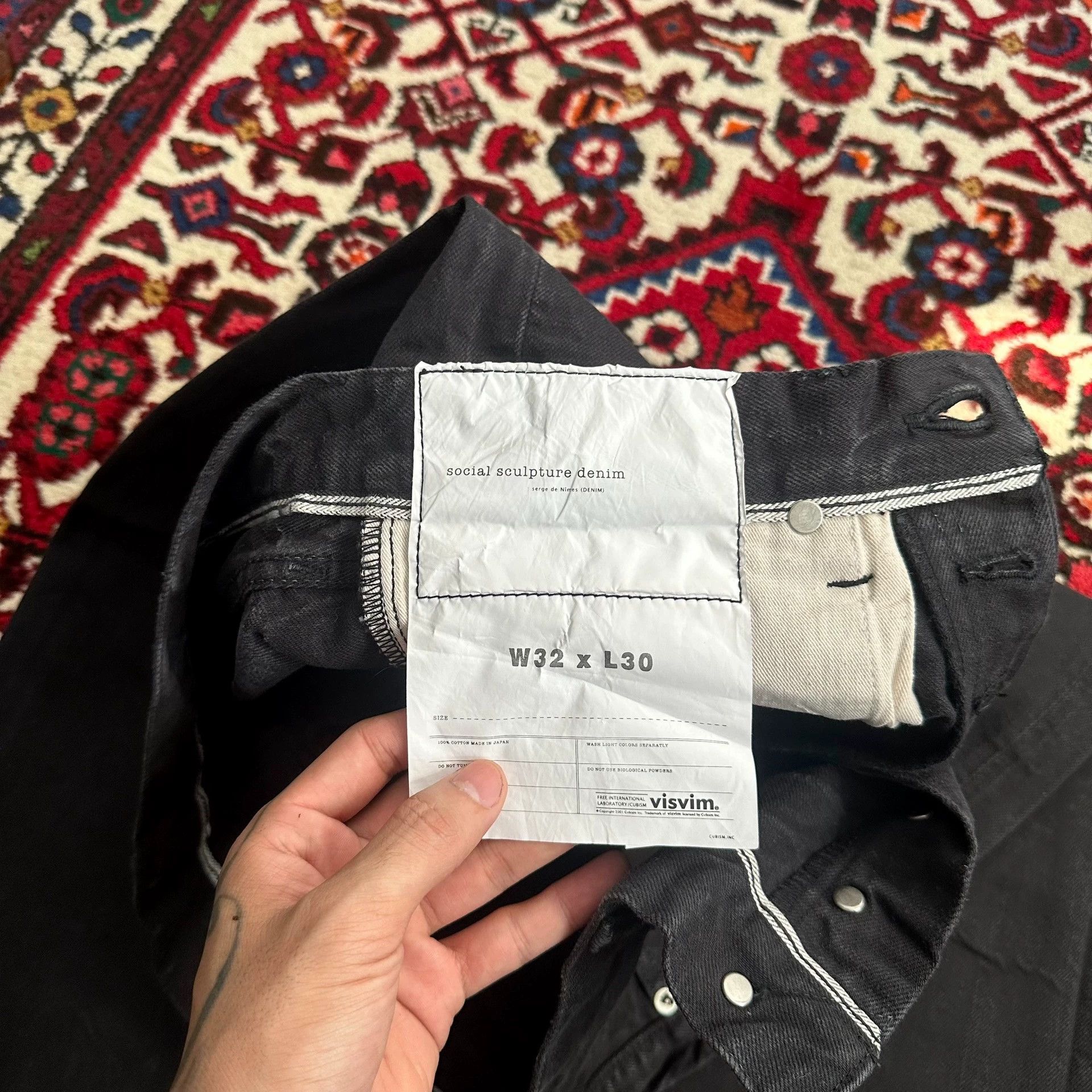 Visvim visvim 23aw cmyk black jeans w32l30 Size US 32 / EU 48 - 5 Thumbnail