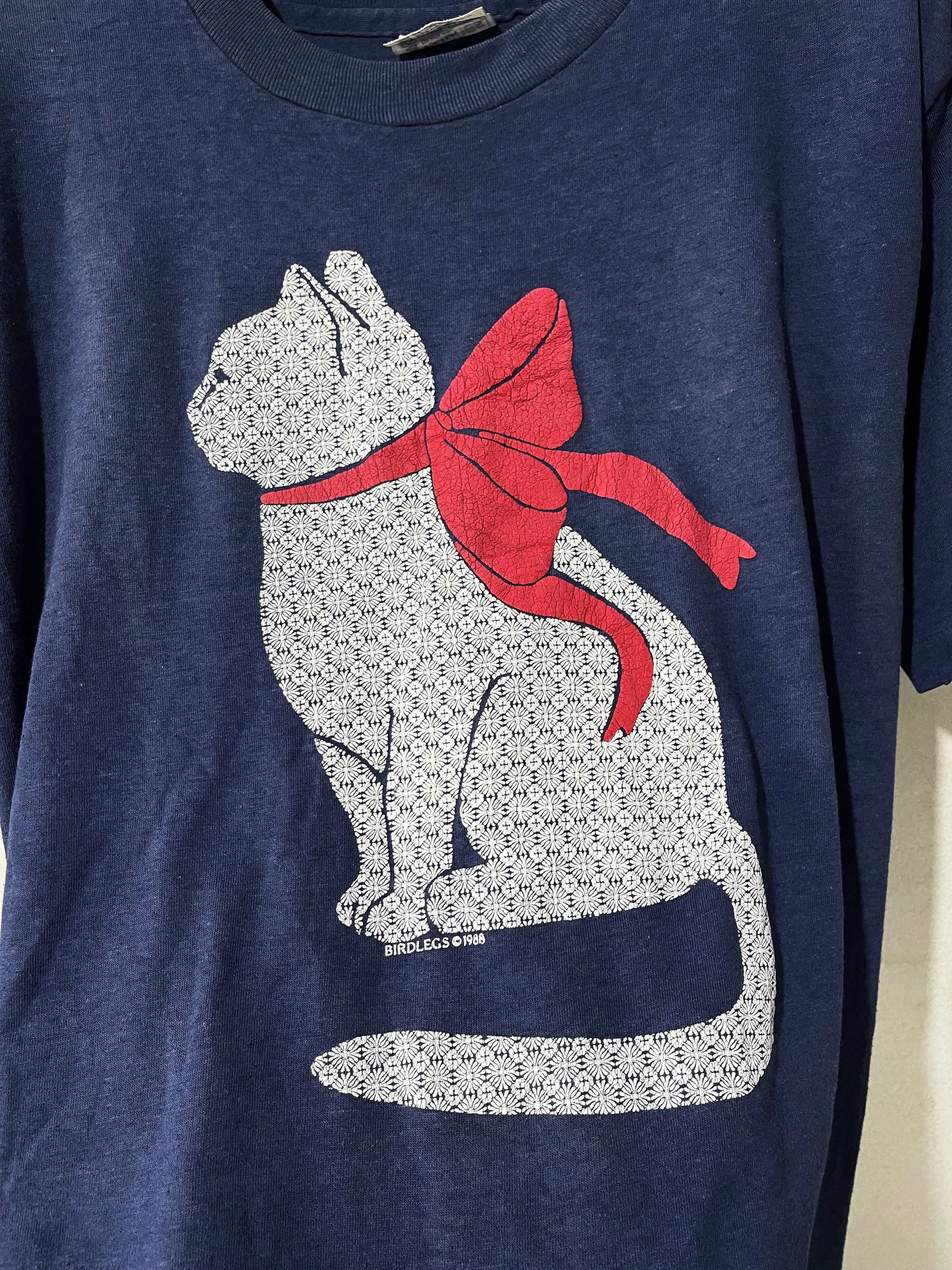 Vintage Vintage 80s Cat Shirt Size US M / EU 48-50 / 2 - 2 Thumbnail