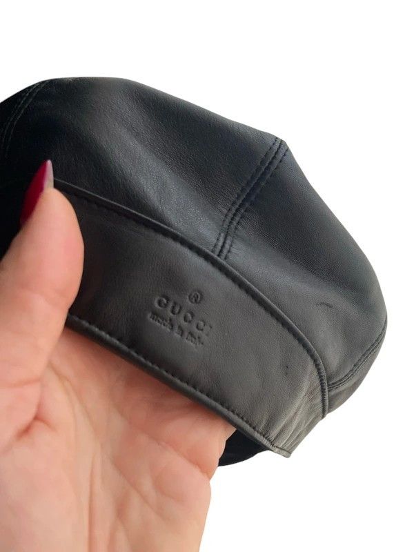 Gucci F/W 2003 RUNWAY LEATHER CAP BY TOM FORD Size ONE SIZE - 4 Thumbnail
