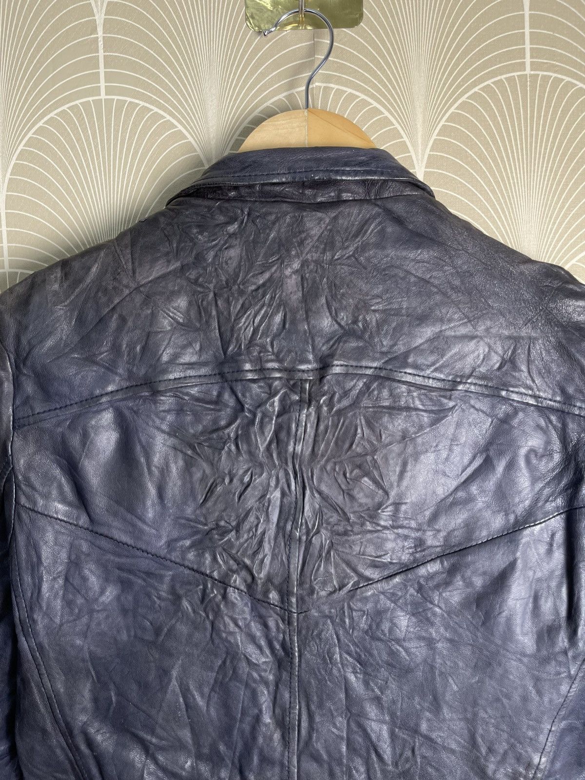 Giorgio Brato VINTAGE GIORGIO BRATO ORGANIC EDITION BIKER LEATHER JACKET Size US S / EU 44-46 / 1 - 13 Thumbnail