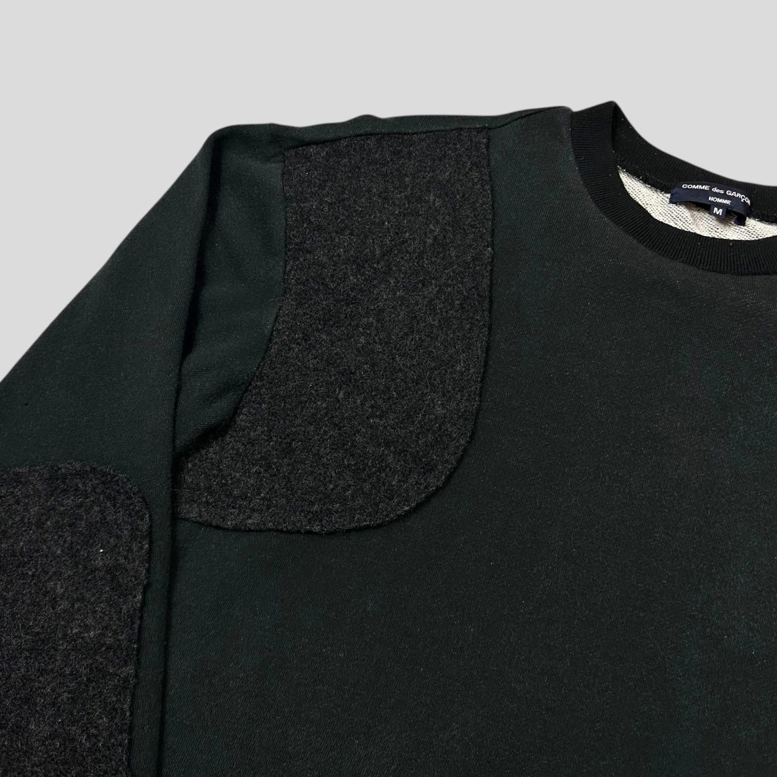 Comme des Garcons Comme Des Garçons Homme 2007 Wool Panelled Sweatshirt - M/L Size US M / EU 48-50 / 2 - 2 Thumbnail