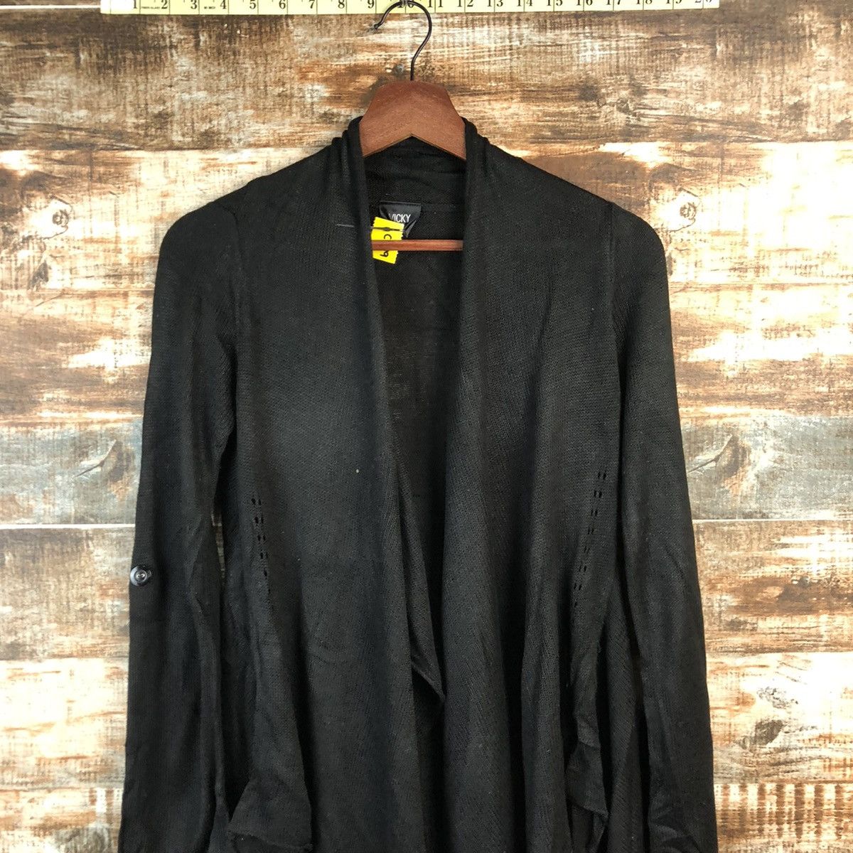 Homespun Knitwear × Japanese Brand DL Vicky Black Cardigan Knitwear #C599 Size S / US 4 / IT 40 - 2 Thumbnail