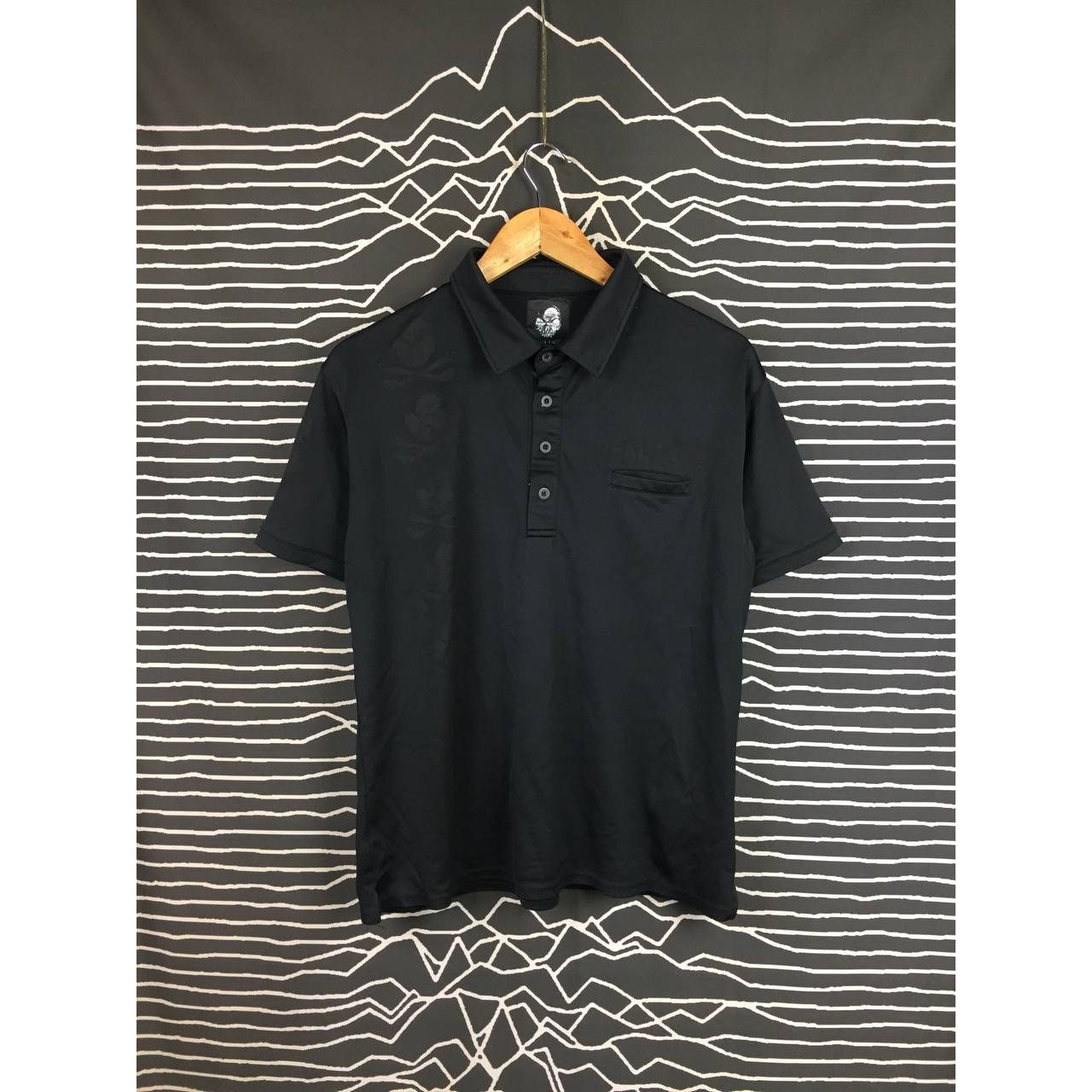 Vintage Real Face Mono Skulls Graphic Streetwear Polo Tee Size US M / EU 48-50 / 2 - 2 Thumbnail