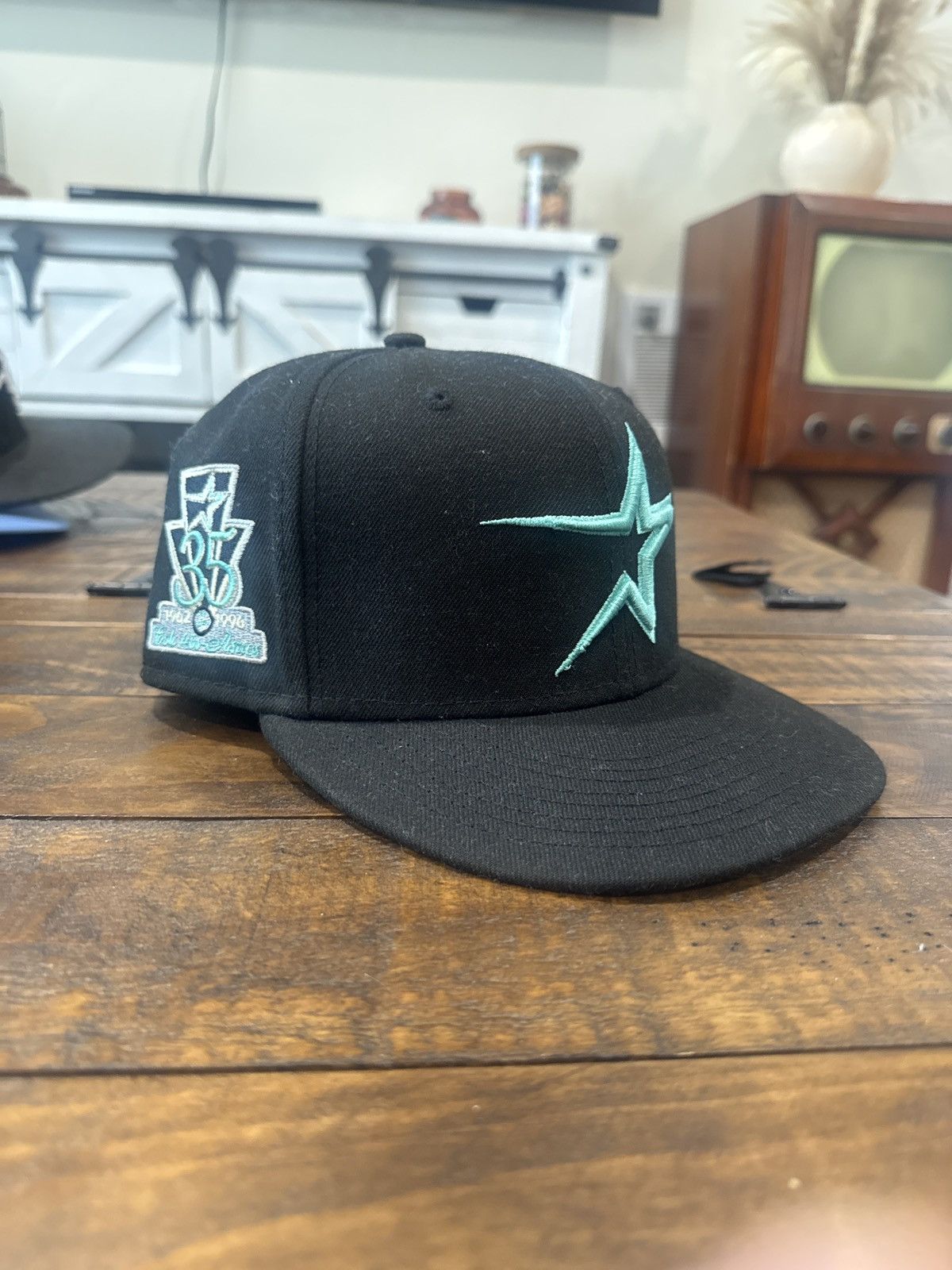 New Era Astros New Era fitted hat Size ONE SIZE - 4 Thumbnail