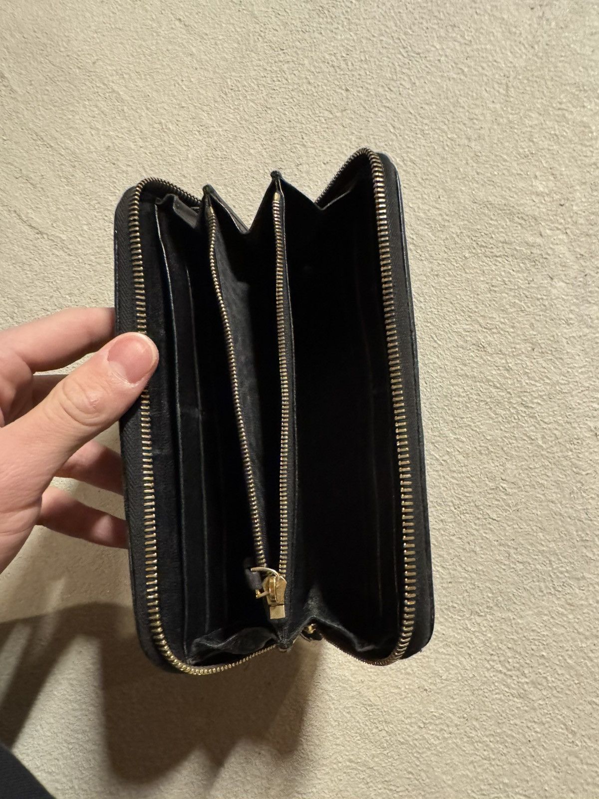 Bottega Veneta Bottega Veneta Intrecciato Zip Wallet – Black Leather Size ONE SIZE - 7 Thumbnail