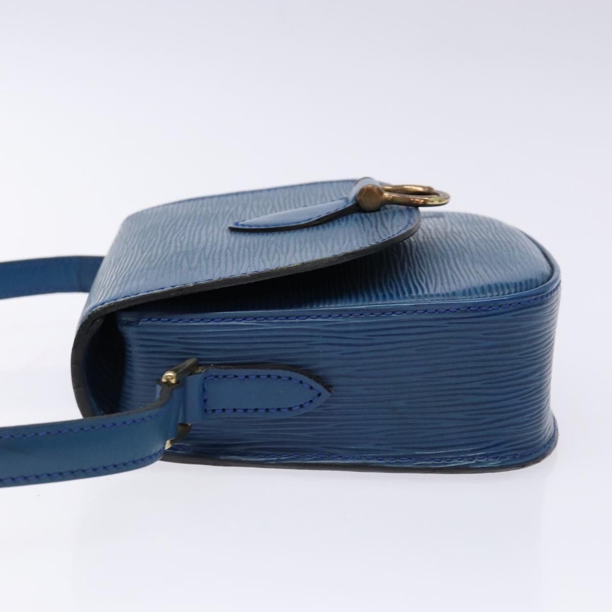 Louis Vuitton LOUIS VUITTON Epi Saint Cloud PM Shoulder Bag Blue M52195 Size ONE SIZE - 4 Thumbnail
