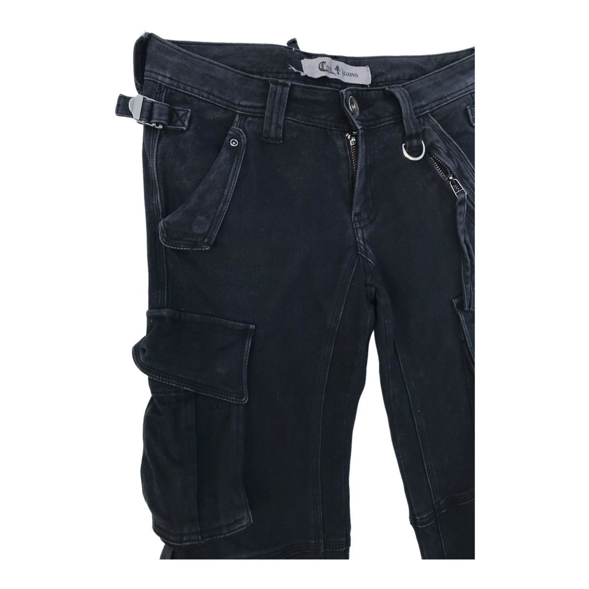 Japanese Brand Cook Jeans Japan Cargo Tactical Bondage Faded Pants Size US 29 - 4 Thumbnail