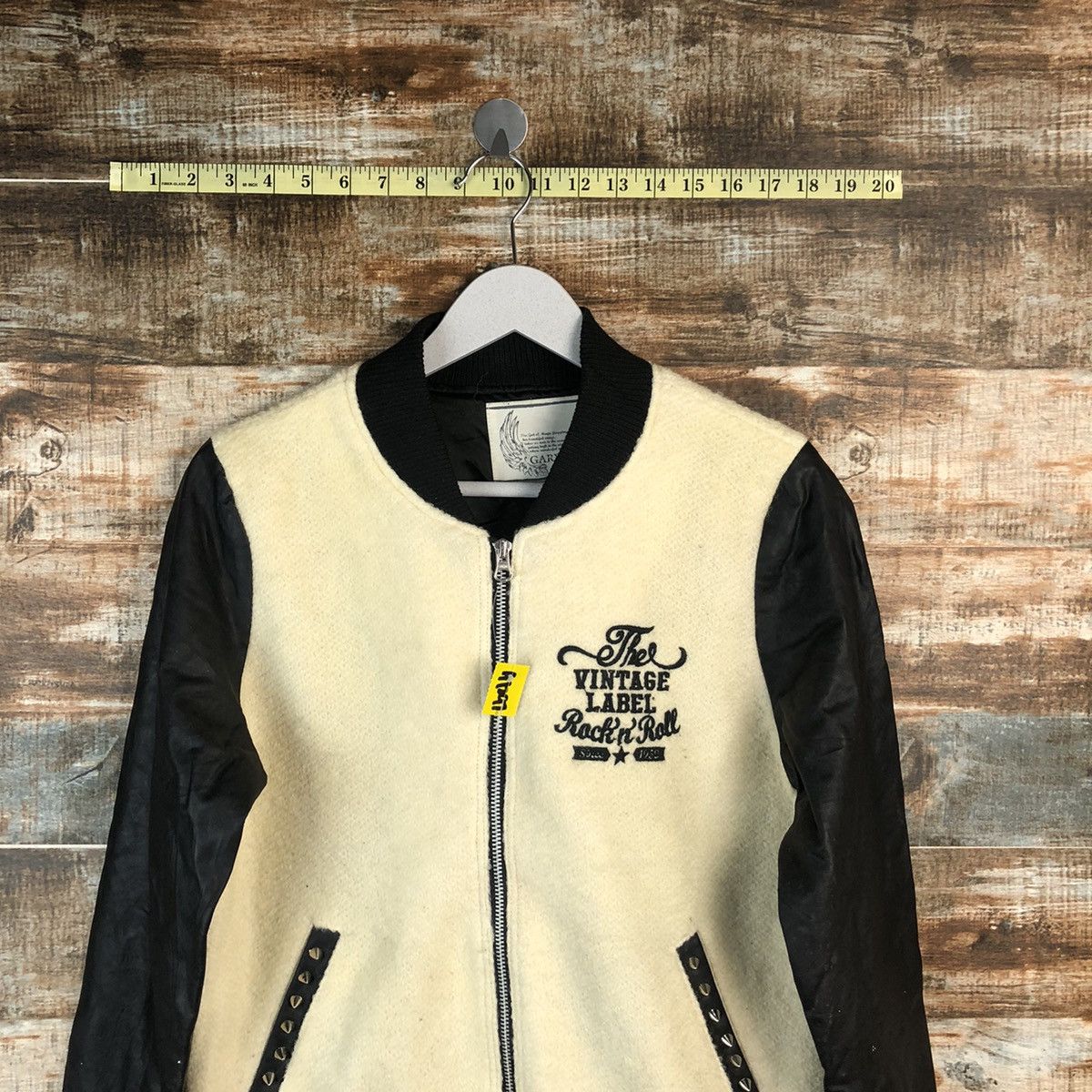 Japanese Brand Garula White Bombers varsity Jacket #A1297 Size M / US 6-8 / IT 42-44 - 2 Thumbnail