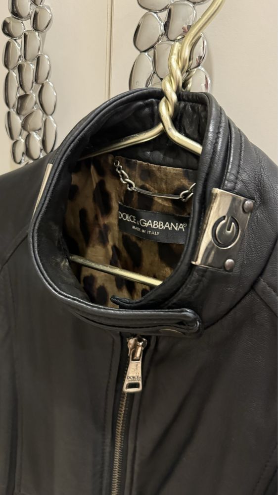 Dolce & Gabbana Dolce Gabbana Biker Leather Jacket Size M / US 6-8 / IT 42-44 - 6 Thumbnail
