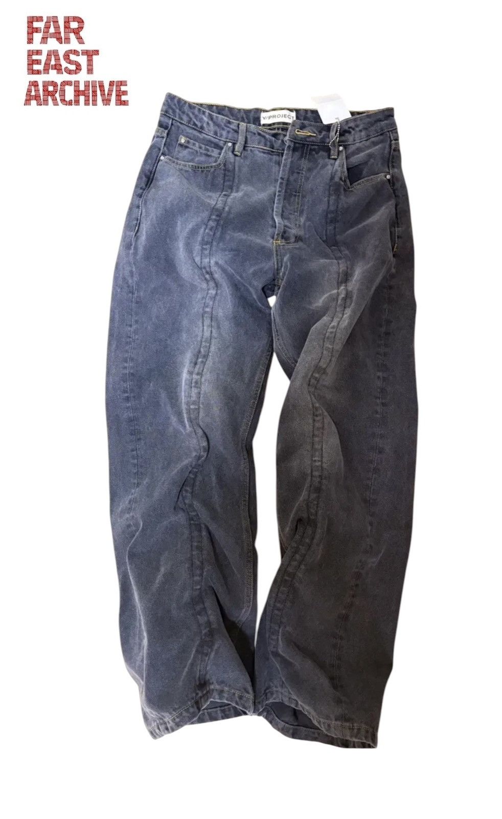 Y/Project Y/Project Black Denim Jeans Size US 32 / EU 48 - 1 Thumbnail