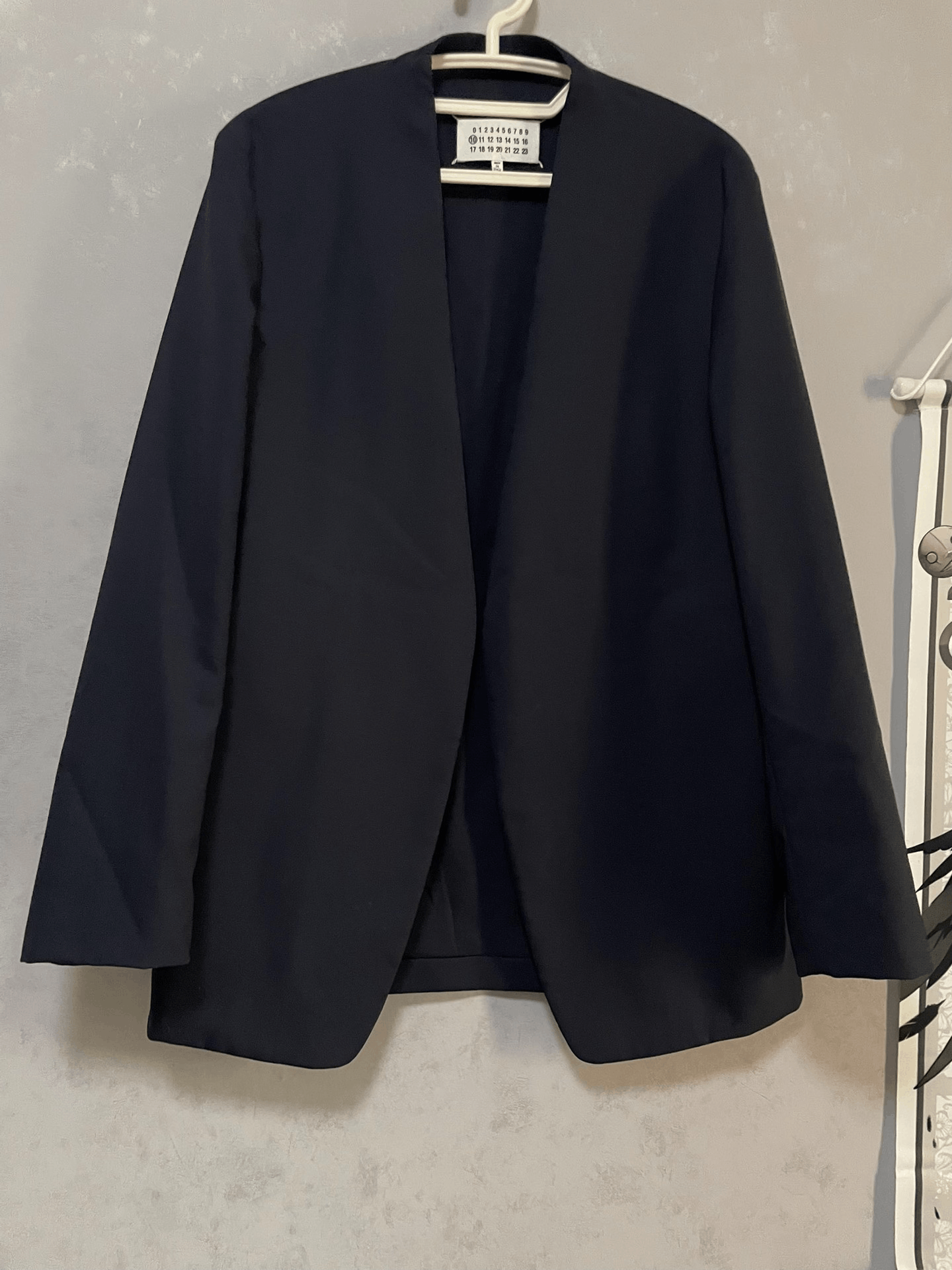 Maison Margiela Maison Margiela Navy Wool Sleeveless Jacket Size US S / EU 44-46 / 1 - 1 Thumbnail