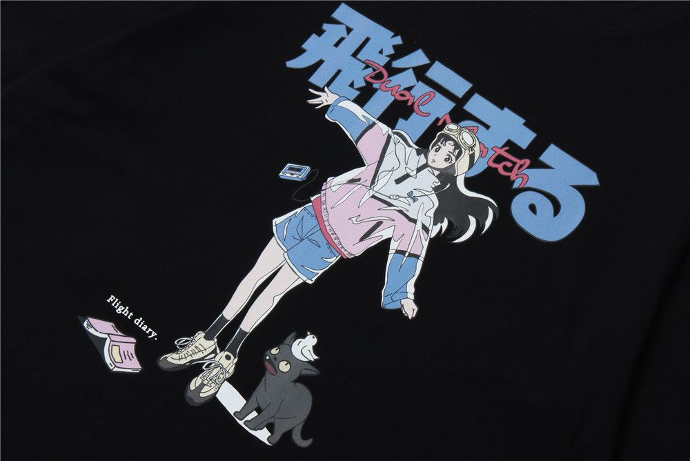 Japanese Brand × Vintage Anime print men's street fashion loose tee Size US L / EU 52-54 / 3 - 5 Thumbnail