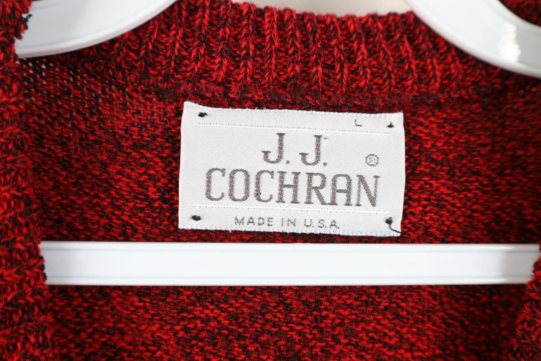 Vintage Vintage 90s Streetwear V-Neck Sweater Vest Heather Red USA Size US L / EU 52-54 / 3 - 4 Thumbnail