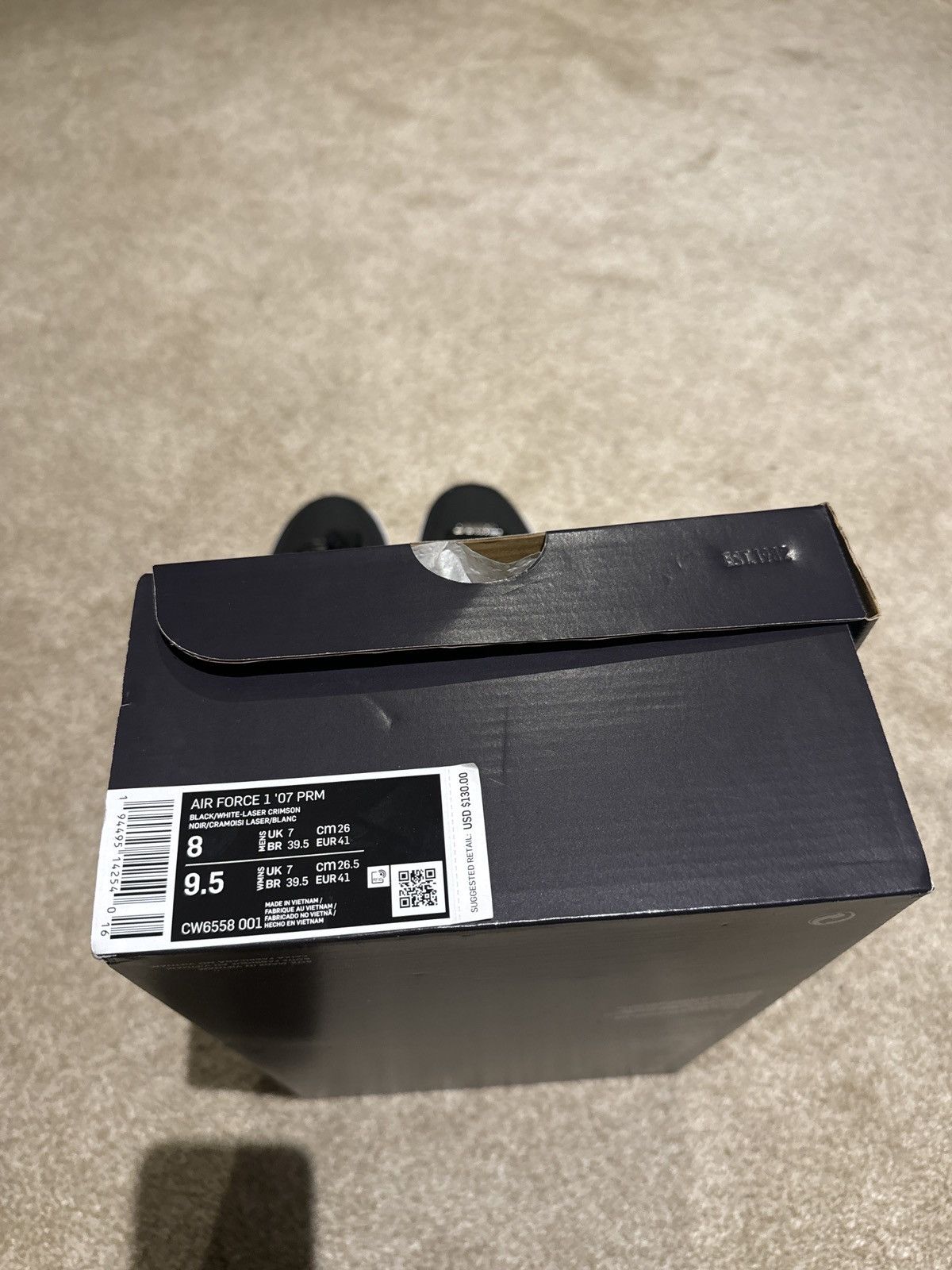 Nike Air Force 1 ‘07 “Silver Swoosh Size US 8 / EU 41 - 5 Thumbnail
