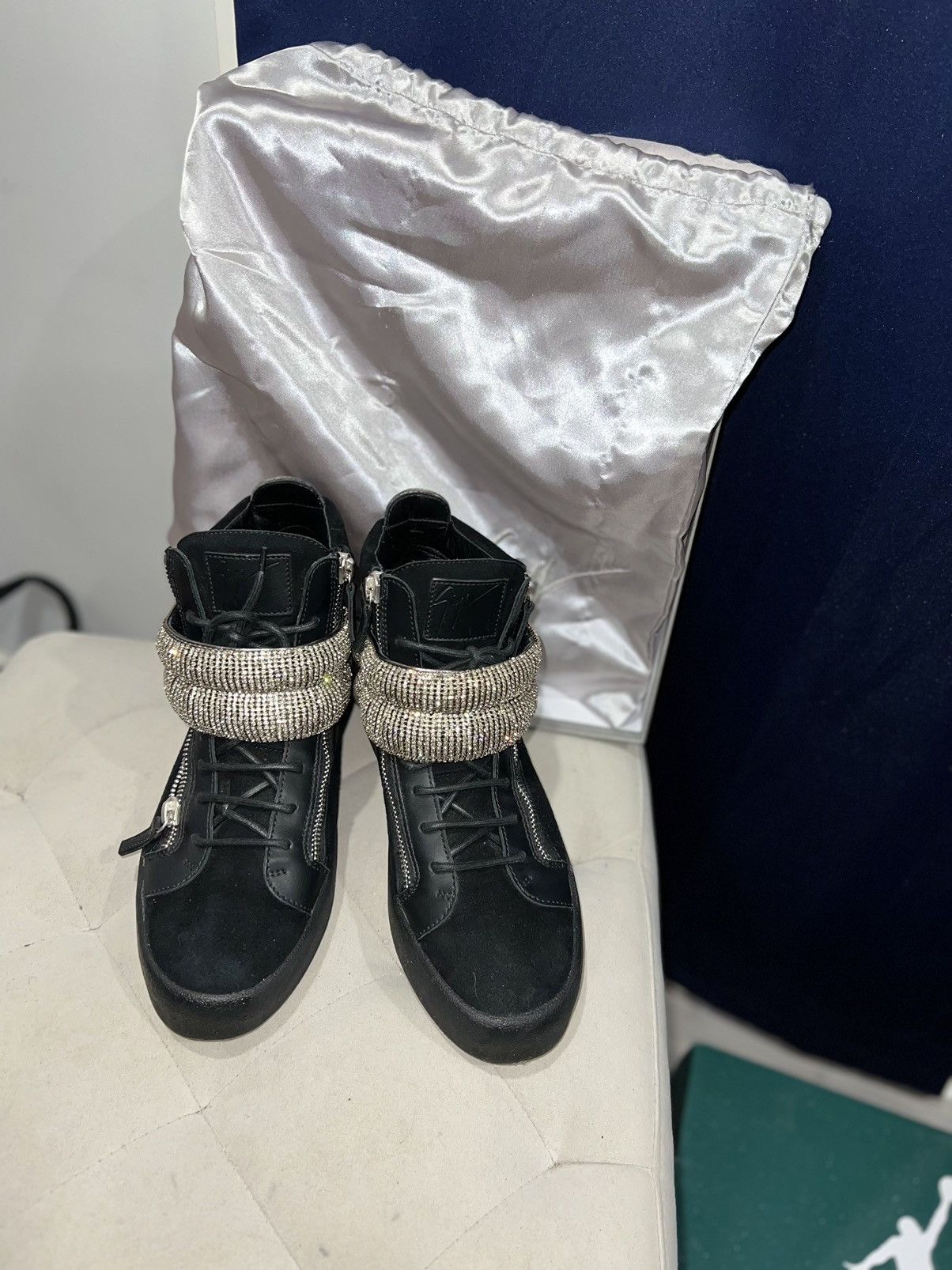 Giuseppe Zanotti Giuseppe high top swarovski *RARE Size US 10.5 / EU 43-44 - 6 Thumbnail