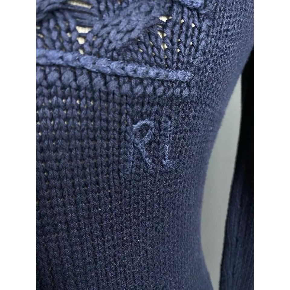 Polo Ralph Lauren Polo Ralph Lauren US Flag Heavy Knitted Men's Blue Crewneck Size US XS / EU 42 / 0 - 7 Thumbnail