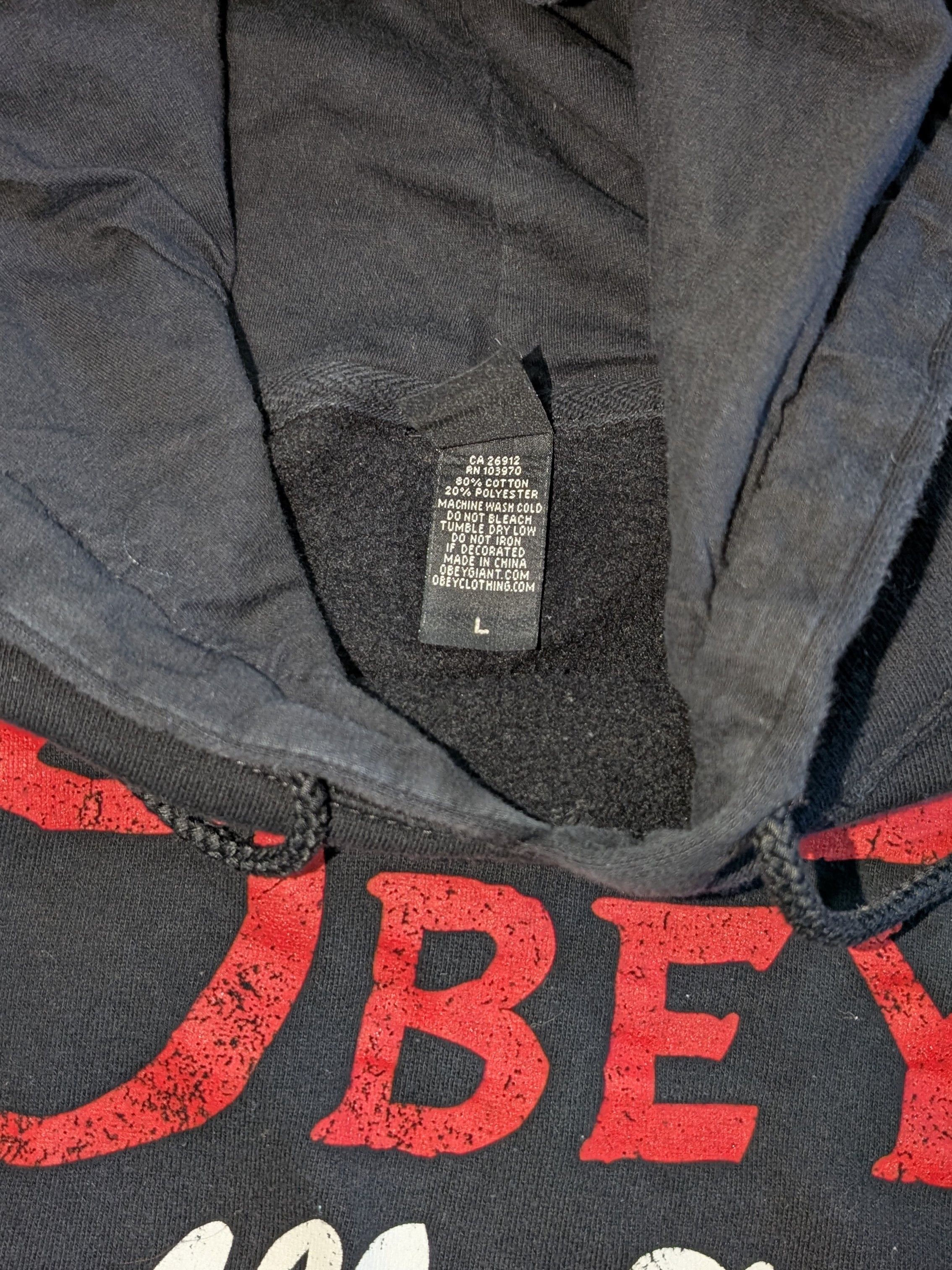 Obey Original Obey All City script hoodie - SIZE L Size US L / EU 52-54 / 3 - 4 Thumbnail