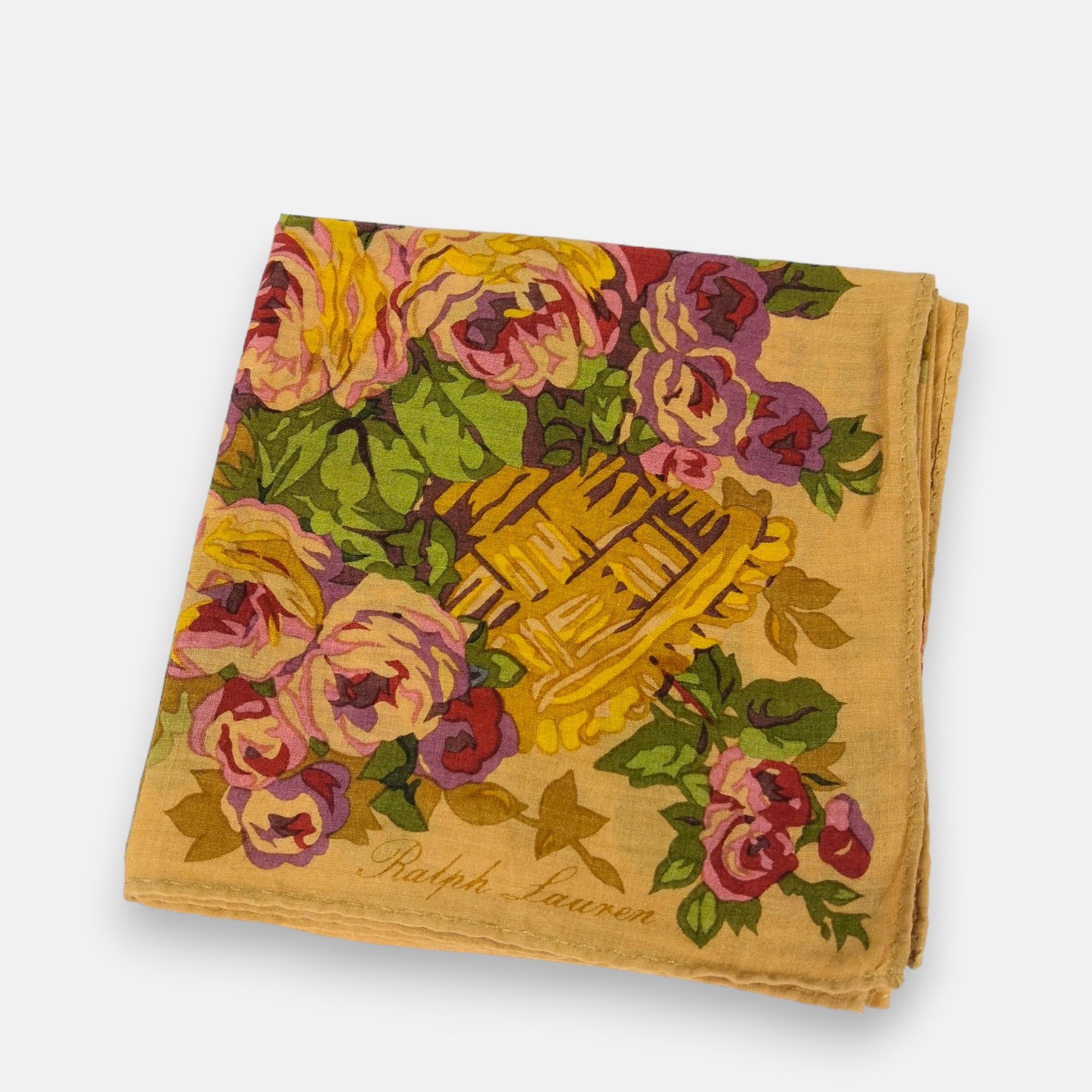 Ralph Lauren × Vintage Vintage Ralph Lauren Handkerchief Pocket Square Bandana Size ONE SIZE - 2 Thumbnail