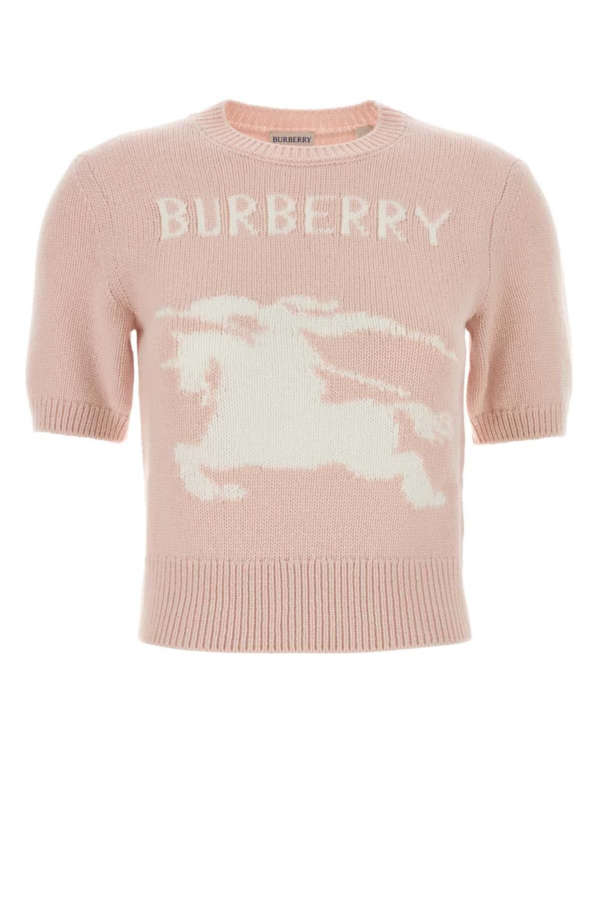 Burberry Pastel Pink Wool Sweater Size M / US 6-8 / IT 42-44 - 1 Thumbnail