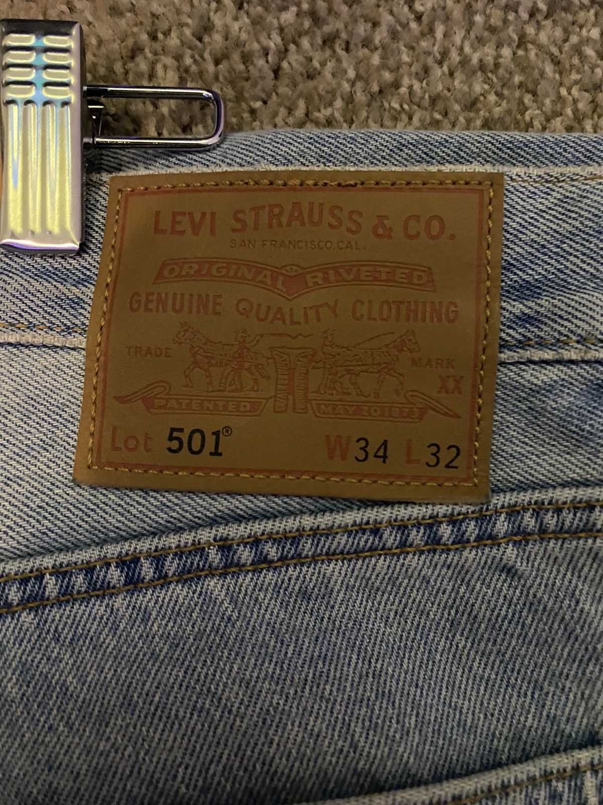 Levi's Levis 501 denim pants Size US 34 / EU 50 - 3 Thumbnail