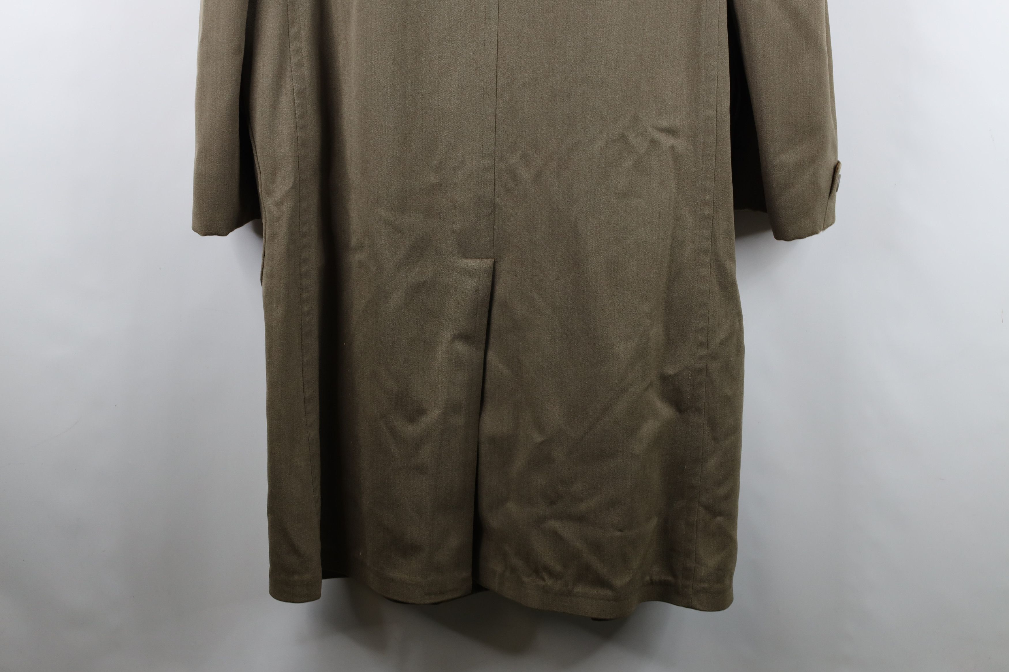 Vintage Vintage 50s Rockabilly Worsted Wool Trench Coat Jacket USA Size US XL / EU 56 / 4 - 15 Thumbnail