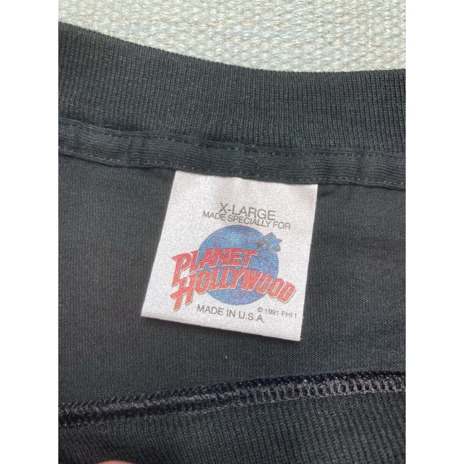 Planet Hollywood VINTAGE Planet Hollywood T-Shirt Dallas Texas NOS Black Adult XL T-Shirt Men 24" Pit to Pit 32" Length Size US XL / EU 56 / 4 - 3 Thumbnail