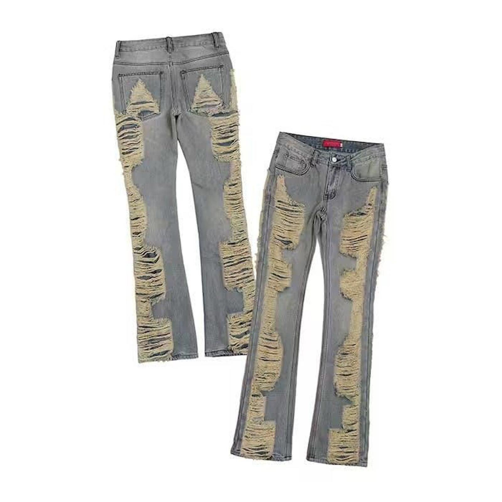 Japanese Brand Distressed Baggy Denim Jeans Size US 32 / EU 48 - 5 Thumbnail