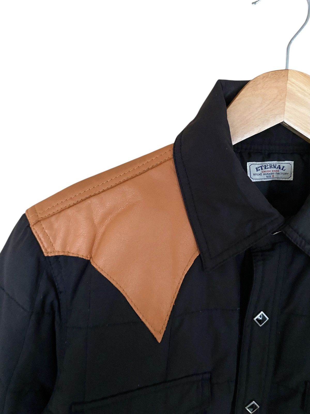 Eternal Very Rare Vintage Brand Eternal Leather Puffer Jacket 2000s Size US M / EU 48-50 / 2 - 6 Thumbnail