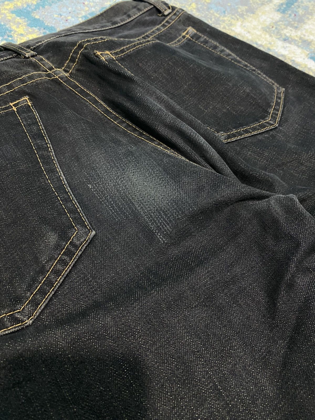 Junya Watanabe AD2004 Junya Watanabe X COMME des GARÇONS Denim Black Jeans Size US 34 / EU 50 - 12 Thumbnail