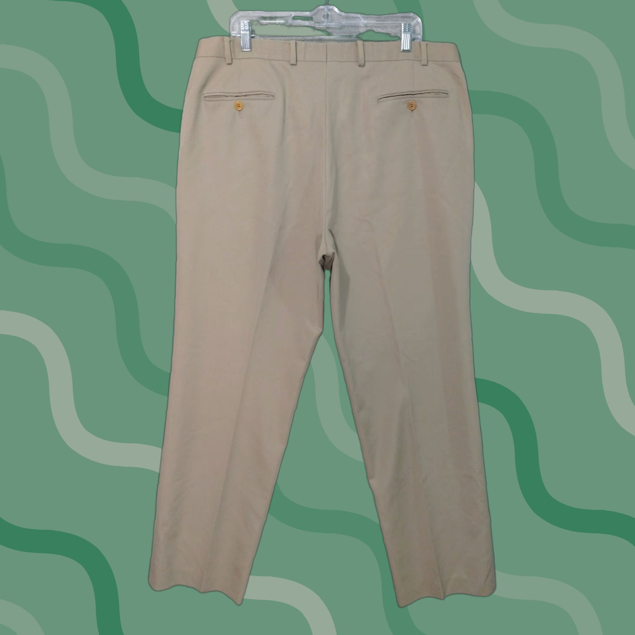 Brooks Brothers Brooks Brothers Dress Pants Mens 40x32 Beige Wool Flat Front Straight Leg Preppy Dress Pants Mens Beige Wool Flat Front Straight Leg Brooks Brothers Size US 40 / EU 56 - 1 Thumbnail