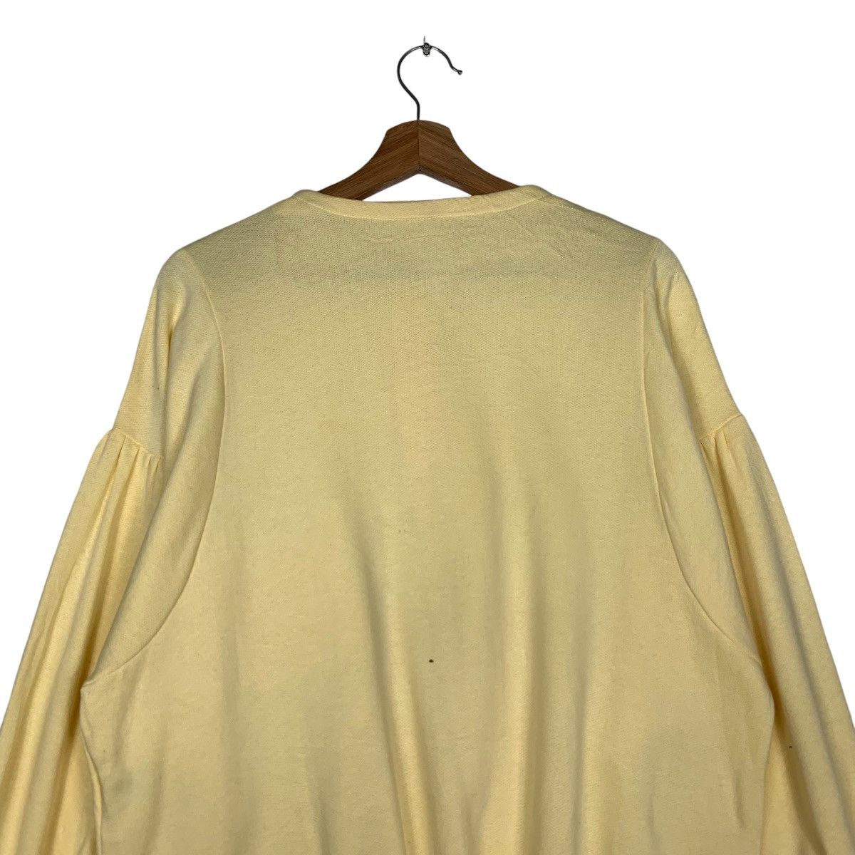 Japanese Brand 80’s CATHERINE Made in France Yellow Sweatshirt #1540-C69 Size M / US 6-8 / IT 42-44 - 8 Thumbnail