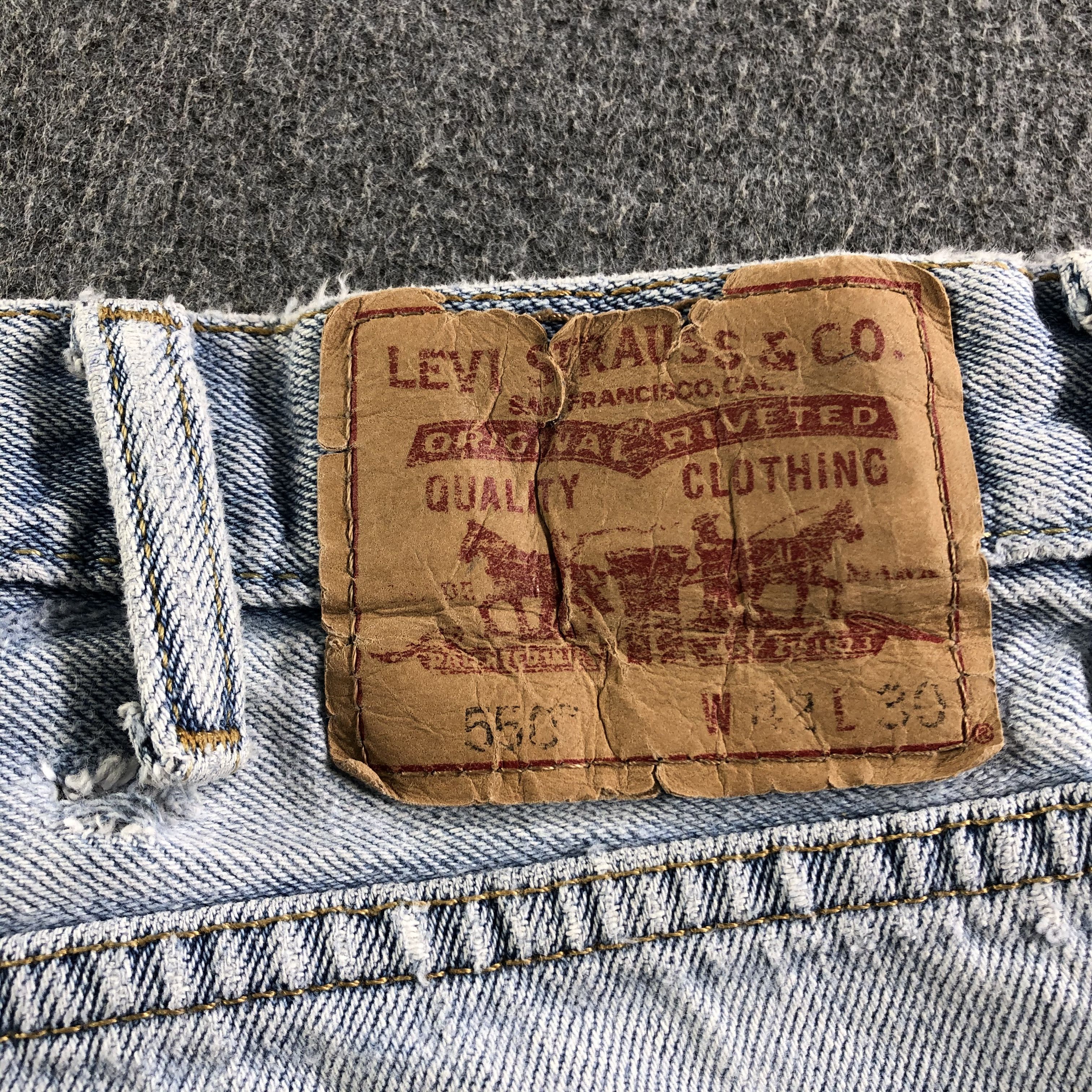 Levi's Vintage Light Wash Levis 550 Jeans-J3426 Size US 42 / EU 58 - 5 Thumbnail