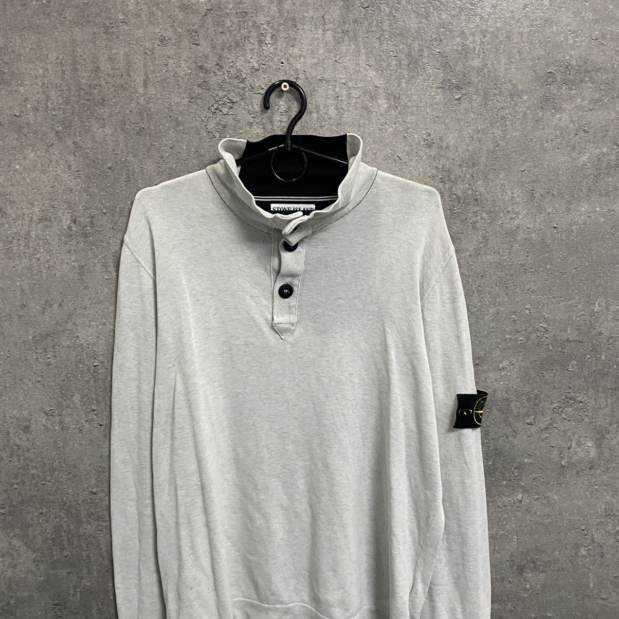 Vintage Stone Island 1/4 Sweater Half Zip Hoodie Sweathirt