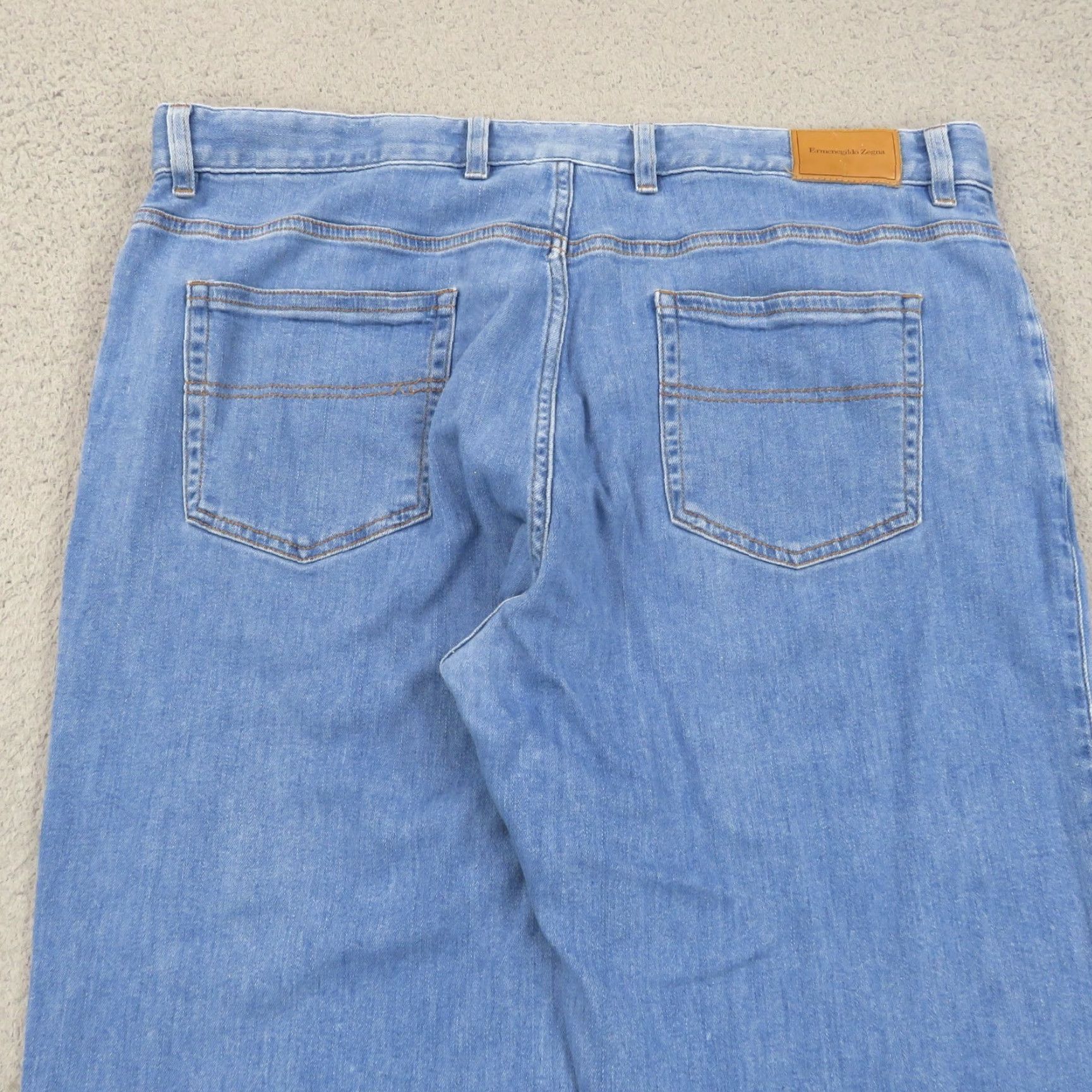 Ermenegildo Zegna Ermenegildo Zegna Jeans Men 40x34 5 Pocket Denim Straight Modern Quiet Luxury Stretch Blue Cotton Denim Size US 39 - 3 Thumbnail