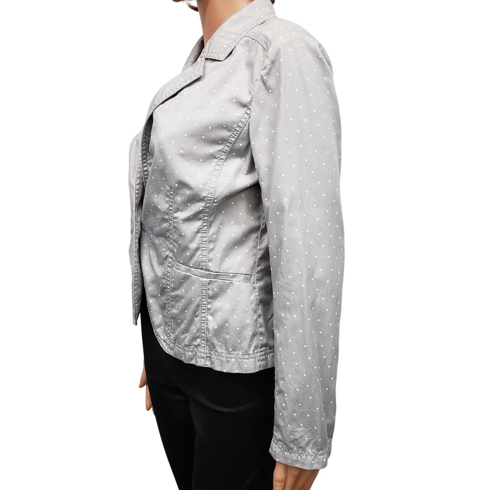 Nordstrom NWT Caslon Nordstrom Polka Dot Blazer Jacket S Cotton Size S / US 4 / IT 40 - 6 Thumbnail