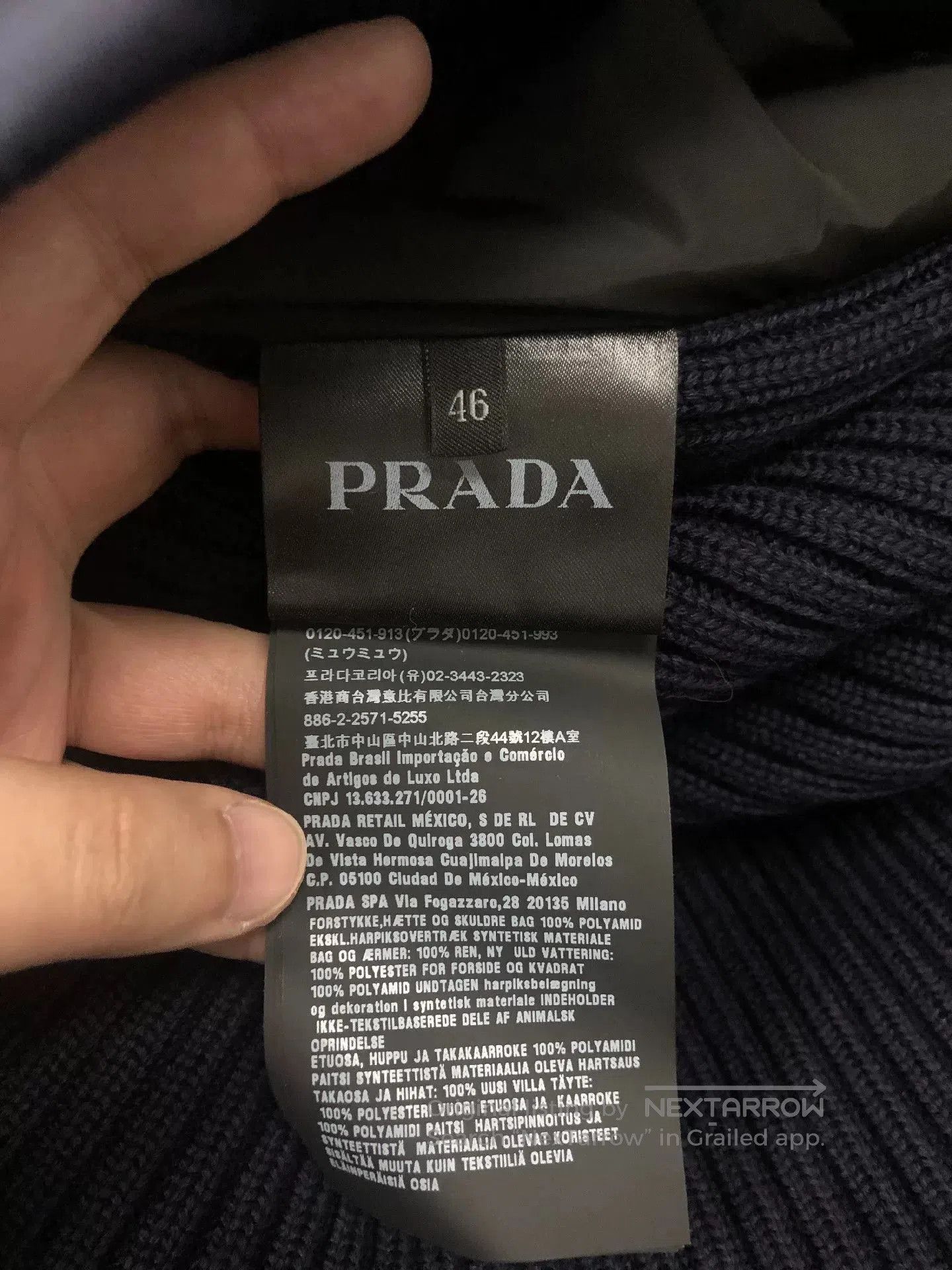 Prada Prada Blue Knitted Zip. Size US M / EU 48-50 / 2 - 5 Thumbnail