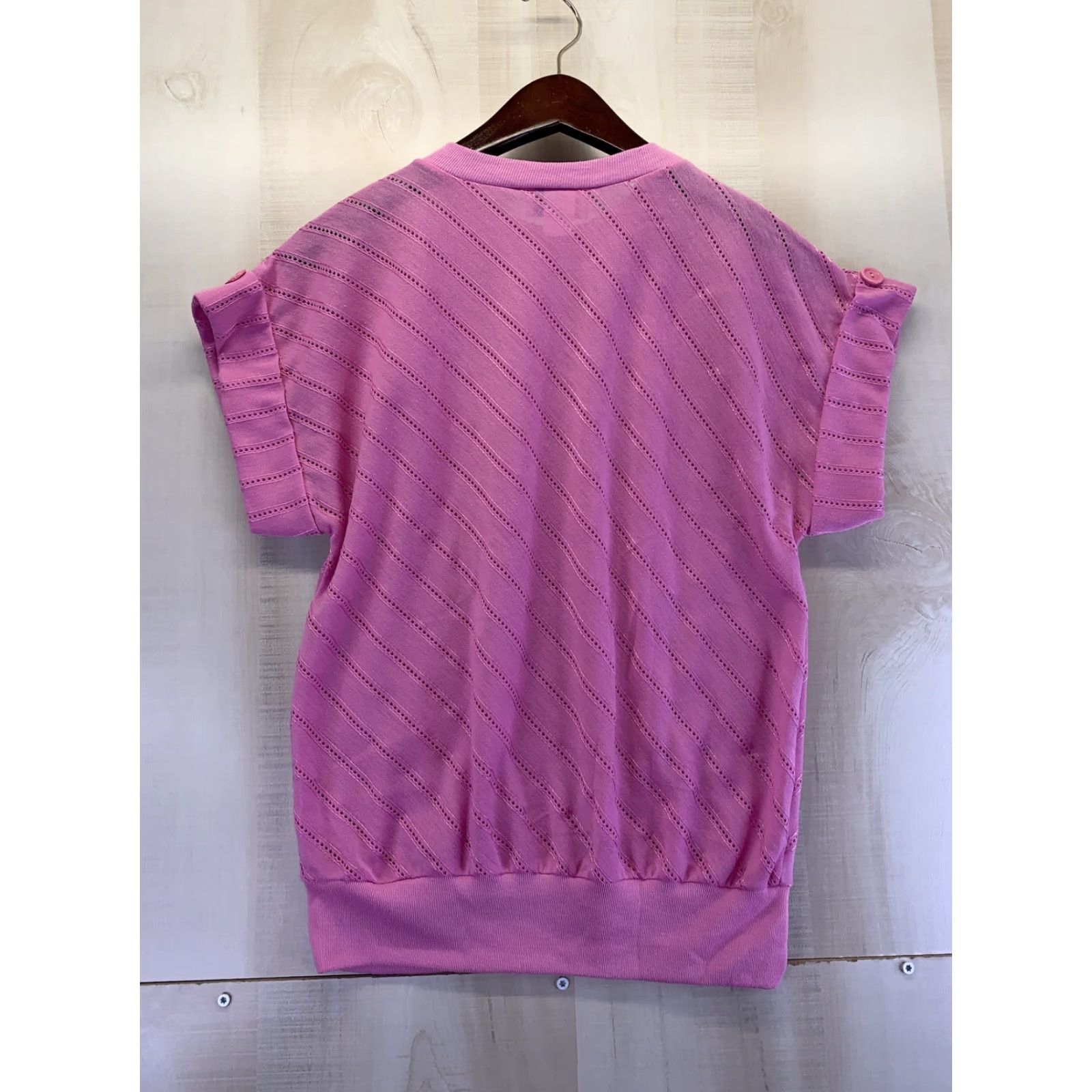 Pinko VINTAGE Womens Shirt M Pink 1990s CLUB USA-6754 Size M / US 6-8 / IT 42-44 - 5 Thumbnail