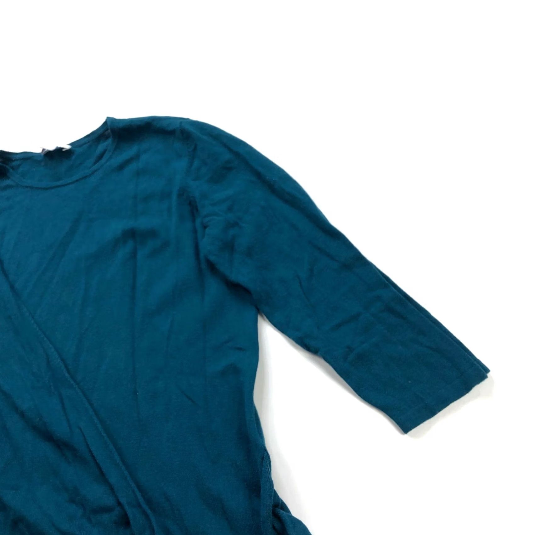 J. Jill J.Jill Sweater Shirt Pullover Women's V-Neck Teal Green Small Regular Size S Casual - Wool Blend? Size S / US 4 / IT 40 - 2 Thumbnail