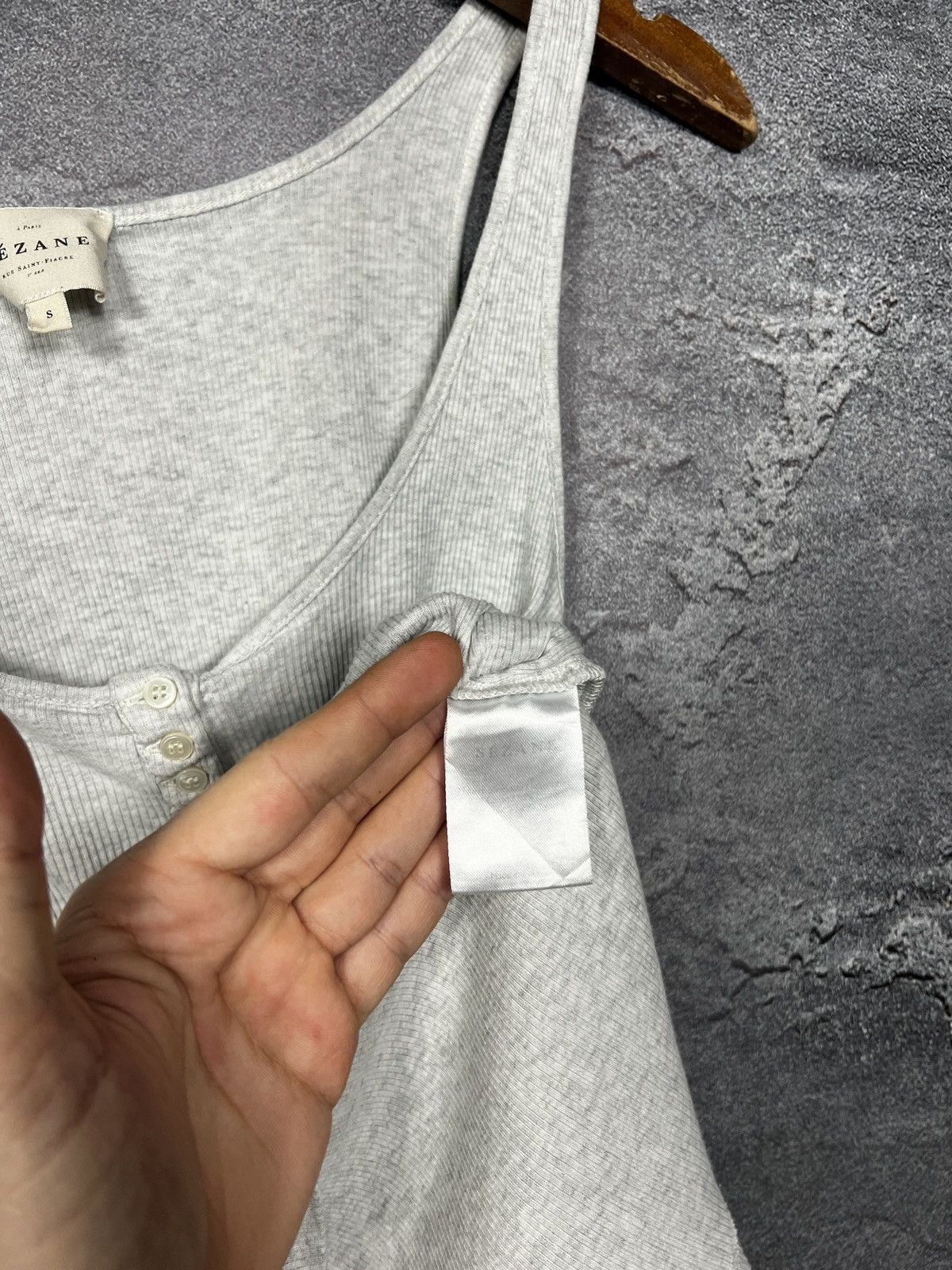 Sezane Sezane Classic Grey Tank Top Size S Size S / US 4 / IT 40 - 6 Thumbnail